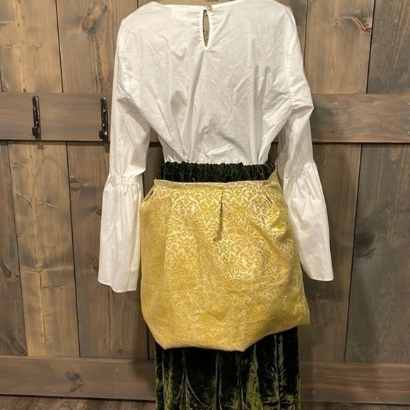 Handcrafted 3 piece upcycled/gypsy/pirate/medieval renaissance costume size S/M - Picture 5 of 16